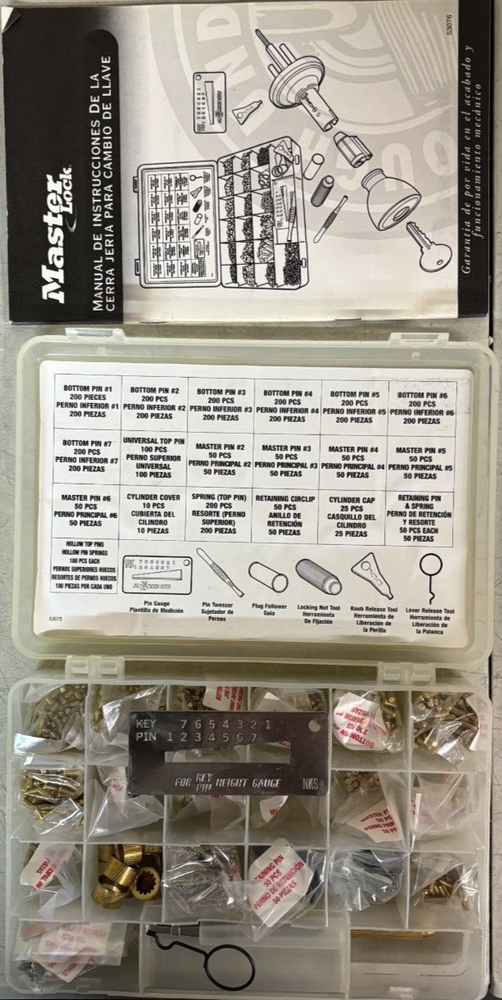 Master Lock 2201 Rekeying Kit NEW