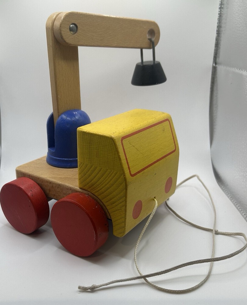 Wood Crane Pull Toy