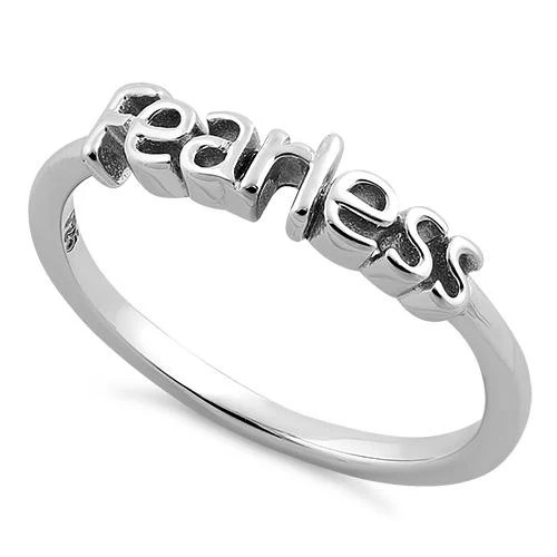 925 Sterling Silver "Fearless" Ring