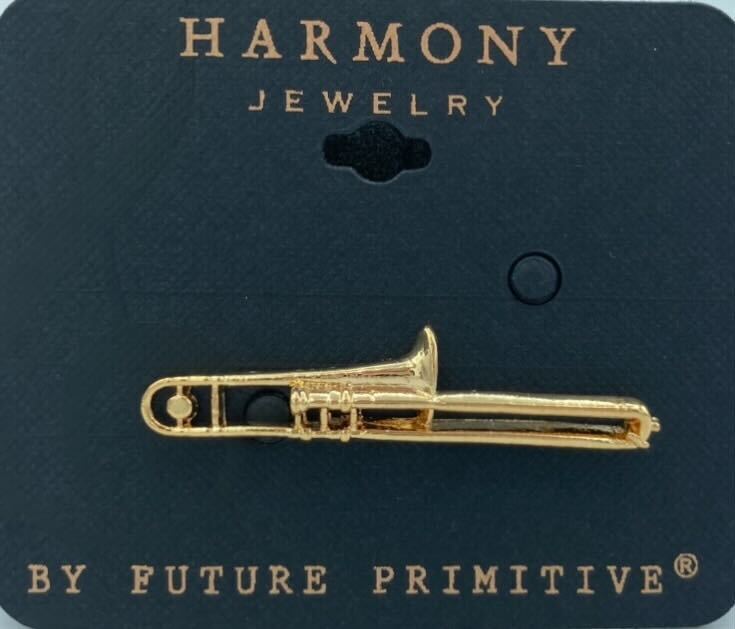 Trombone Pin, Gold, Harmony Collection