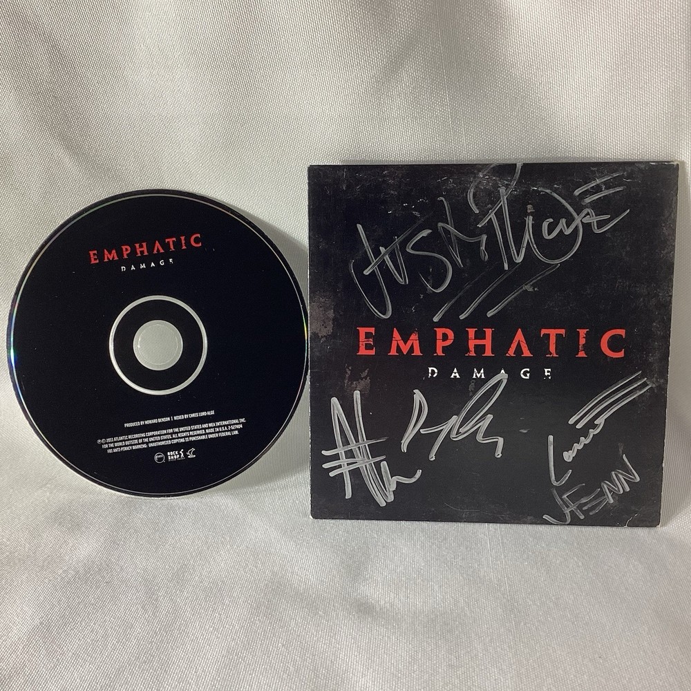 EMPHATIC DANGER CD AUTHENTIC SIGNED RARE AUTOGRAPHED