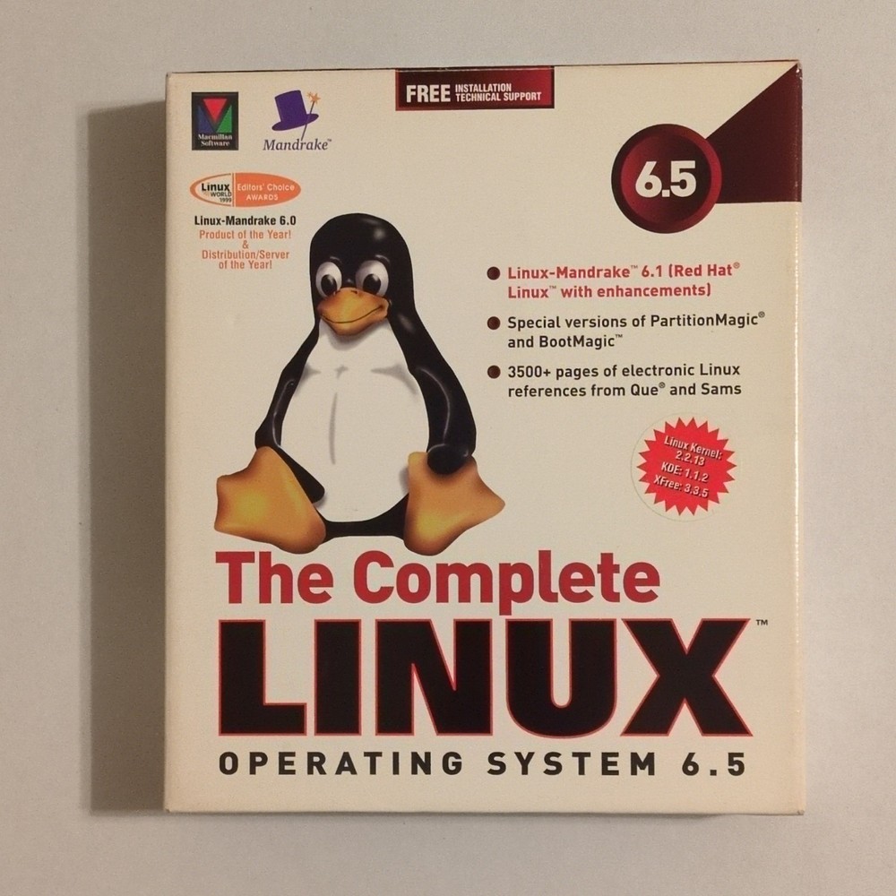 The Complete Linux OS 6.5 CD for Linux, Red Hat, Mandrake