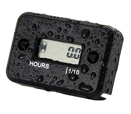 Inductive Hour Meter for Gas Engines, Digital Engine Hour Counter with Built-...