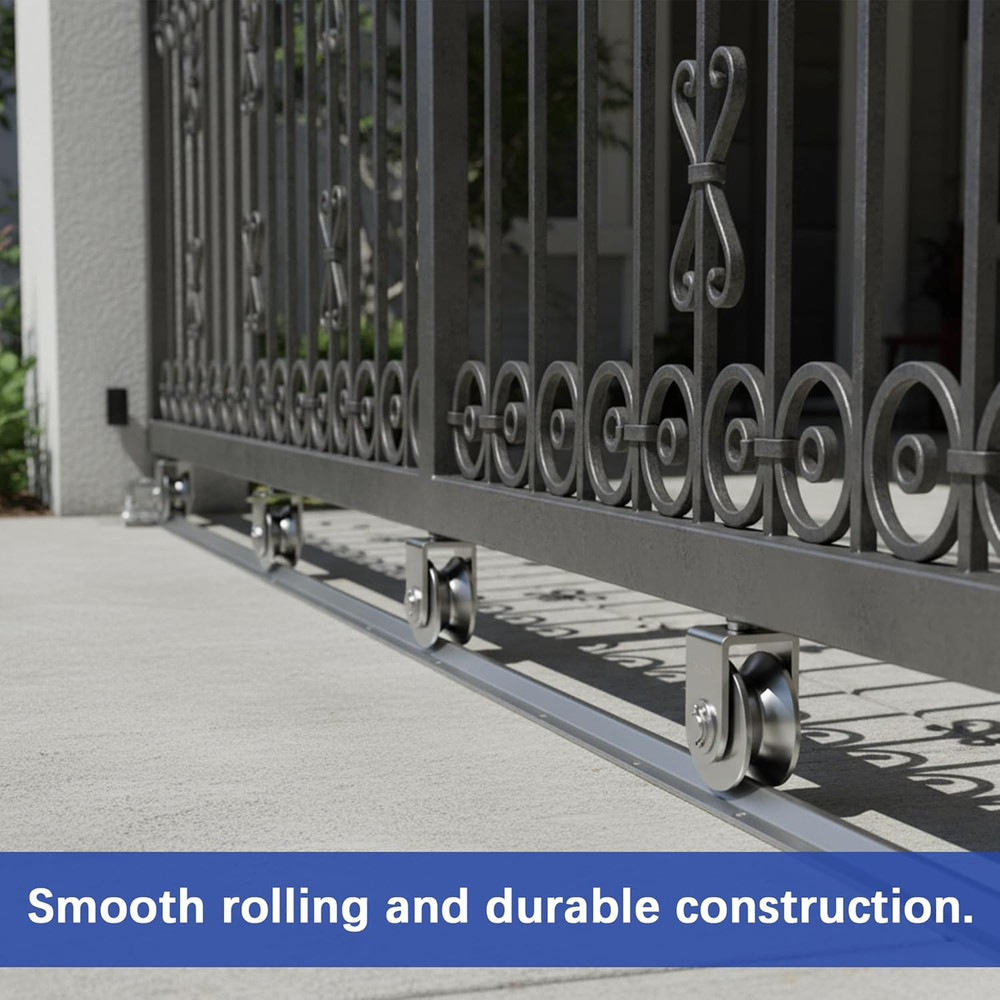 Durable 18 Ft Galvanized V-Track for Sliding Driveway Gates