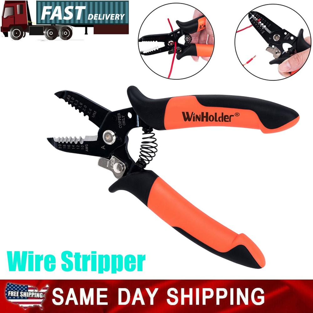 Wire Stripper Multi Cutter Crimper Cable Tool AWG20-10 Fine Grinding Stripper