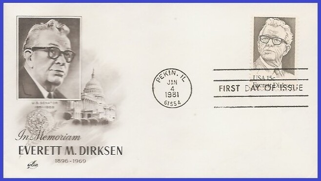 USA3 #1874 U/A ARTCRAFT FDC   Everett Dirksen