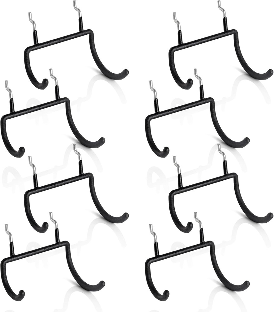 Utility Heavy Duty Pegboard Hooks - 8Pack Peg Board Accessories for Hanging Tool