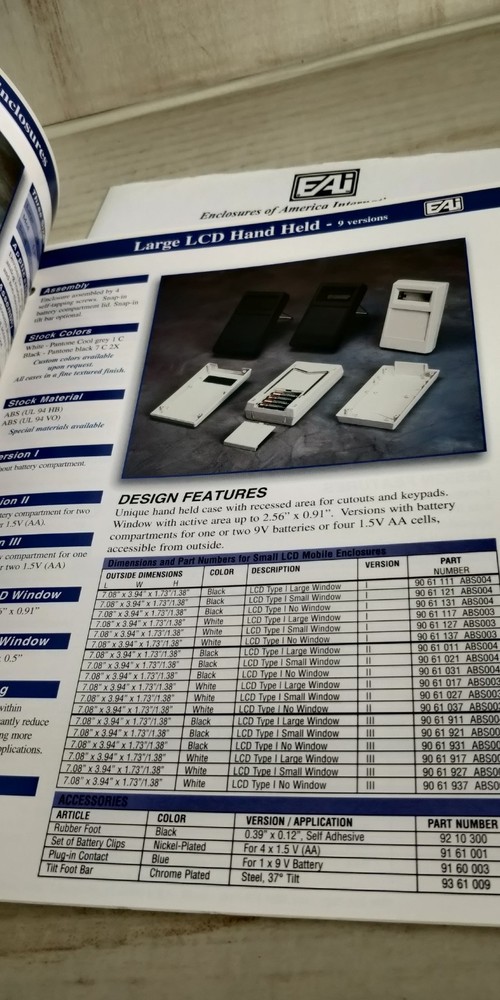 1999 EAI enclosures catalog cases C2