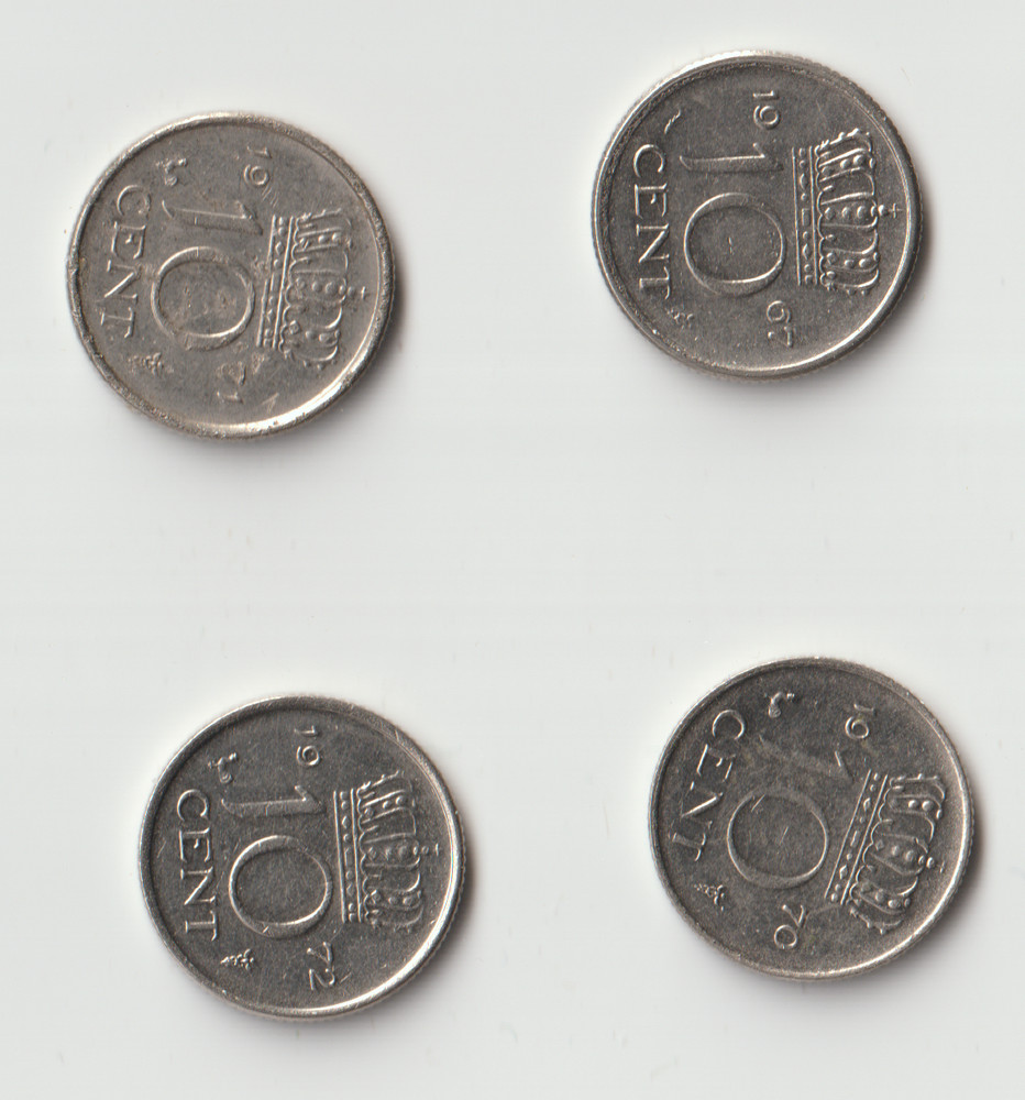 NETHERLANDS ten cents from 1942--22 different
