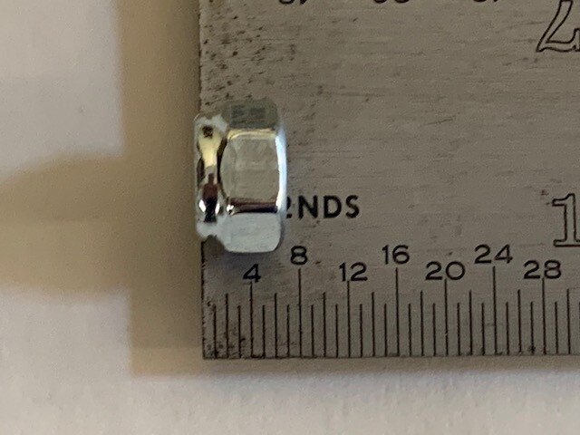 8-32 ZINC NYLON INSERT STOP LOCK NUT - 100 PIECES