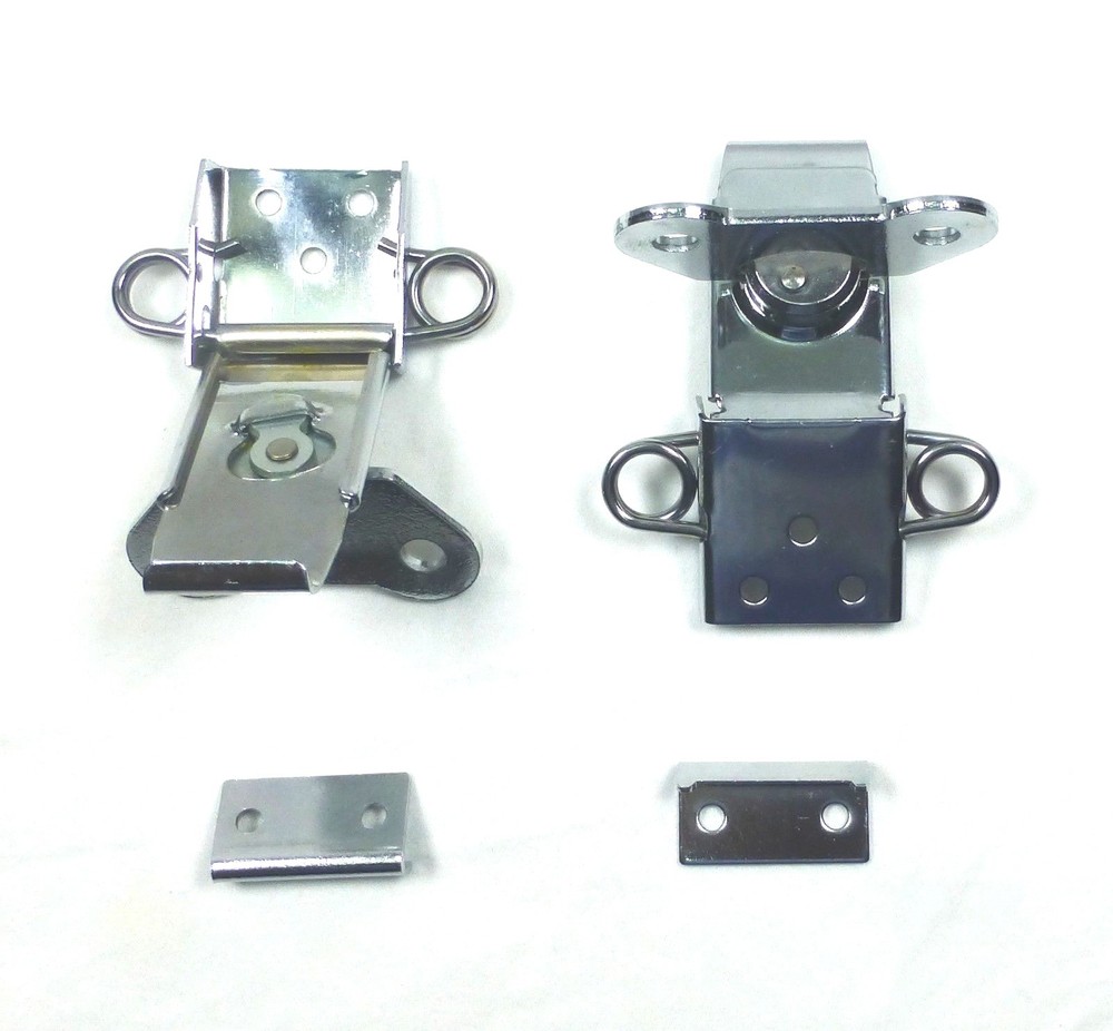 (2) Two Butterfly Latches (Surface Mount) with Keeper Plate.