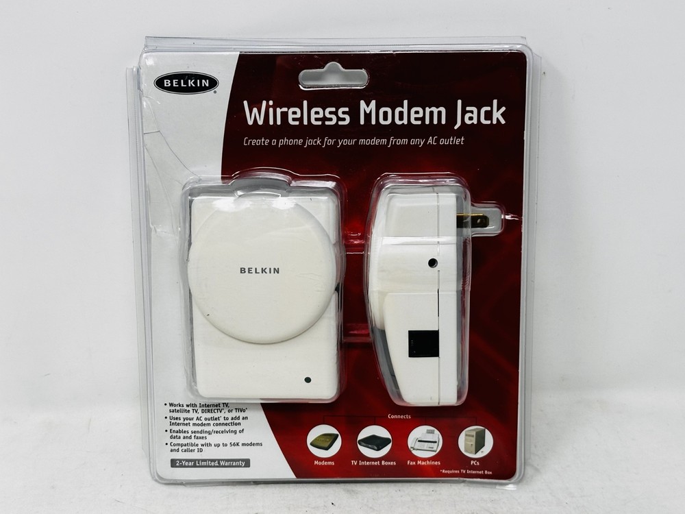 Belkin Wireless Modem Jack Model F8V1027 - New, Damaged Opened Package