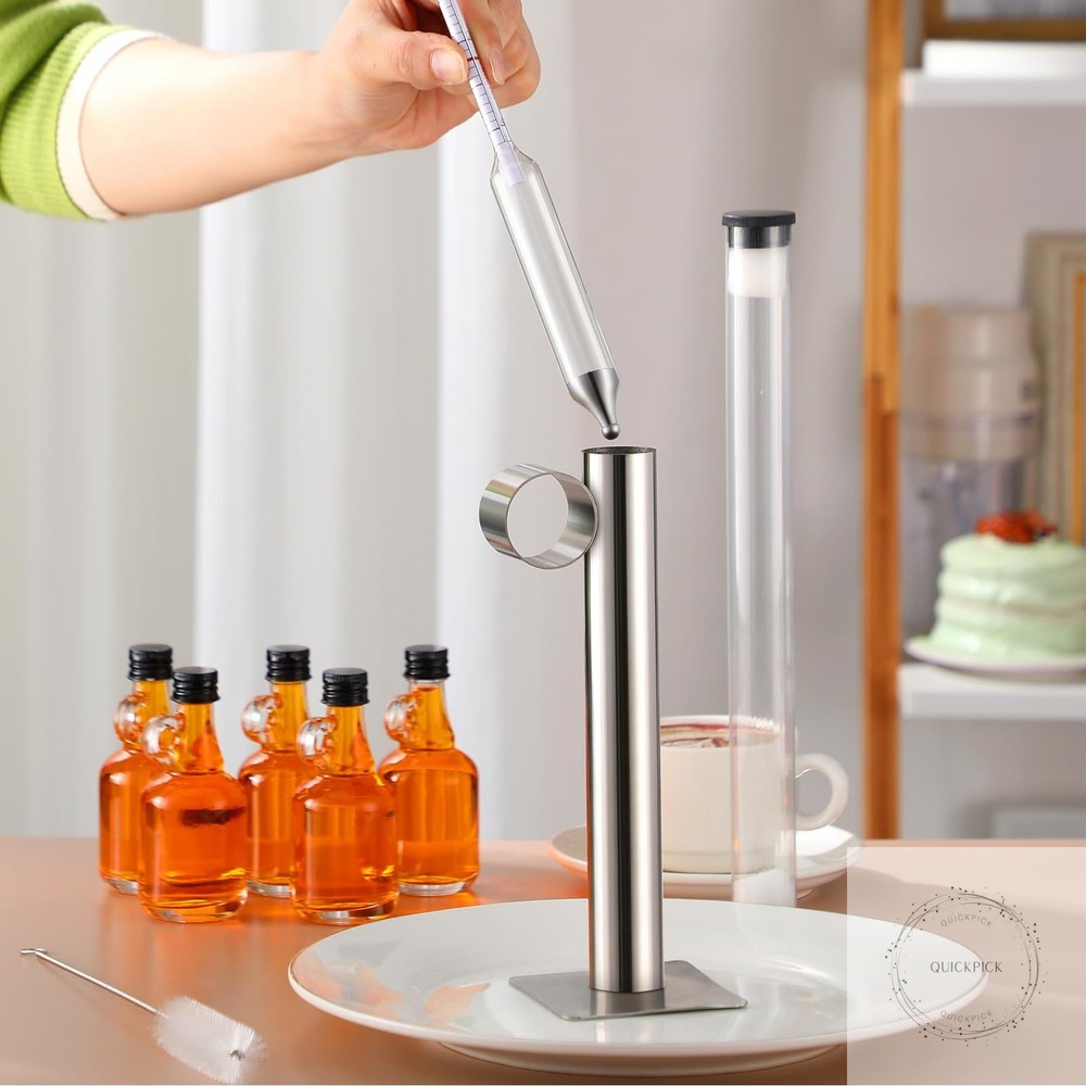 Maple Syrup Hydrometer Test Cup Kit Maple Syrup Density Kit Stainless Steel