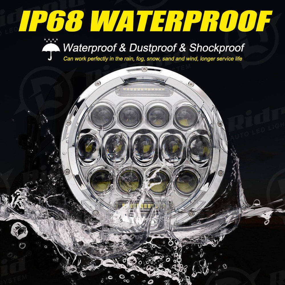 7" LED Headlight & 4.5" Passing Lights for Harley-Davidson Dyna Switchback FLD