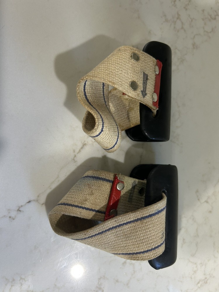 Vintage Deadlift Barbell Straps