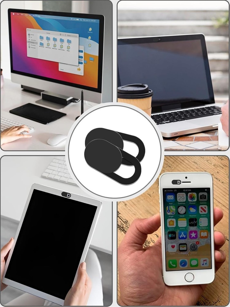 Ultra Slim 8 Pack Camera Privacy Shields for Windows Mac Android