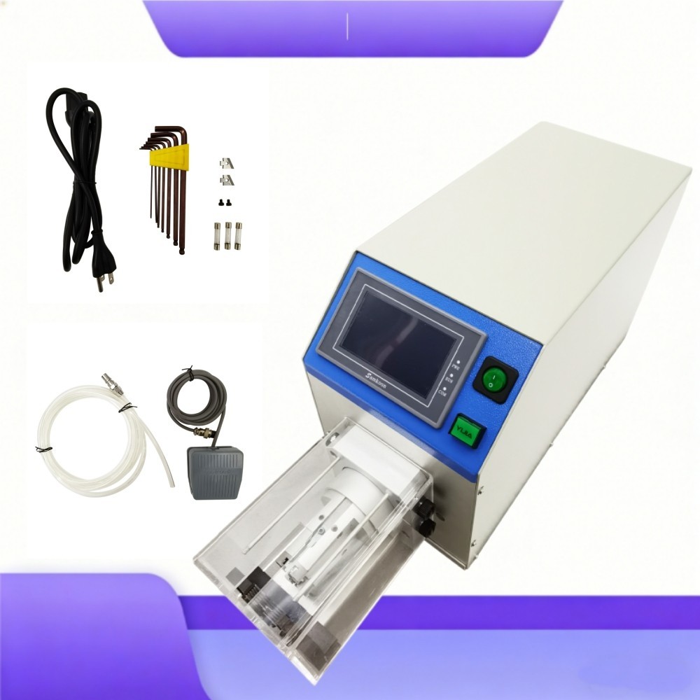 110V Semi-AutoCoaxial Wire Stripping Machine 9-Layer Rotary Cable Stripper