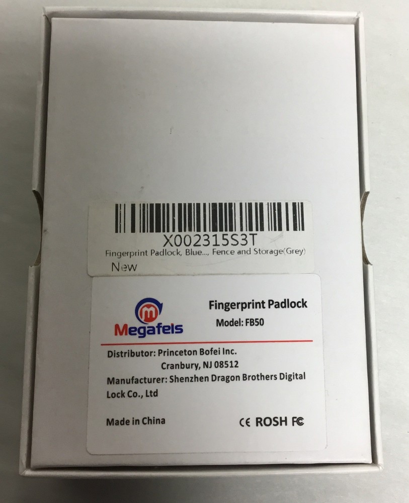 Fingerprint Padlock, Bluetooth Lock, Mobile APP, Smart Padlock, Waterproof