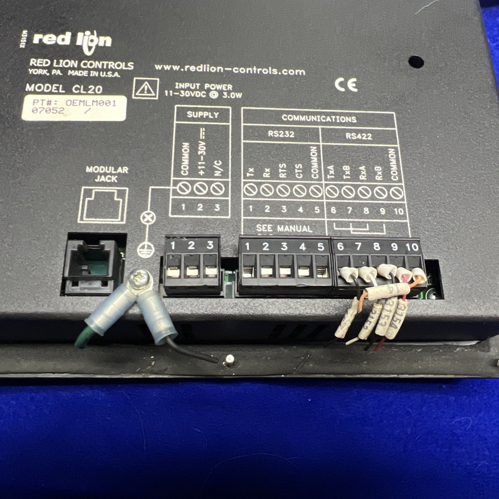 Red Lion CL20 Key Pad Controller Servo Master COE Free Shipping Powers Up
