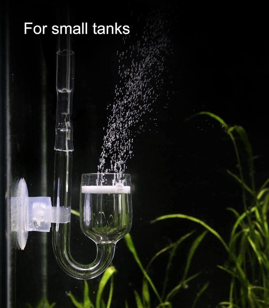 Elegant Glass CO2 Atomizer for Small Tanks - High Efficiency & Durability