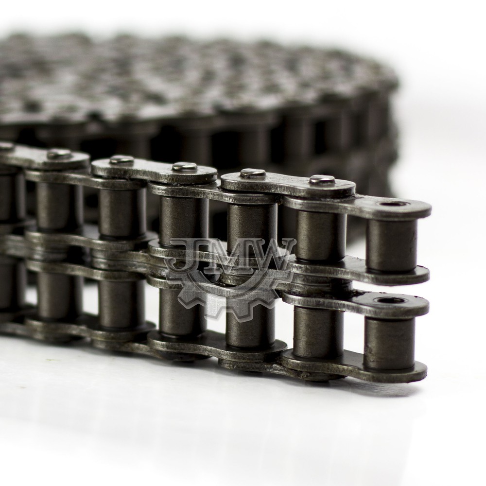 40-2 Duplex Double Strand Roller Chain 10 Feet with 2 Connecting Links