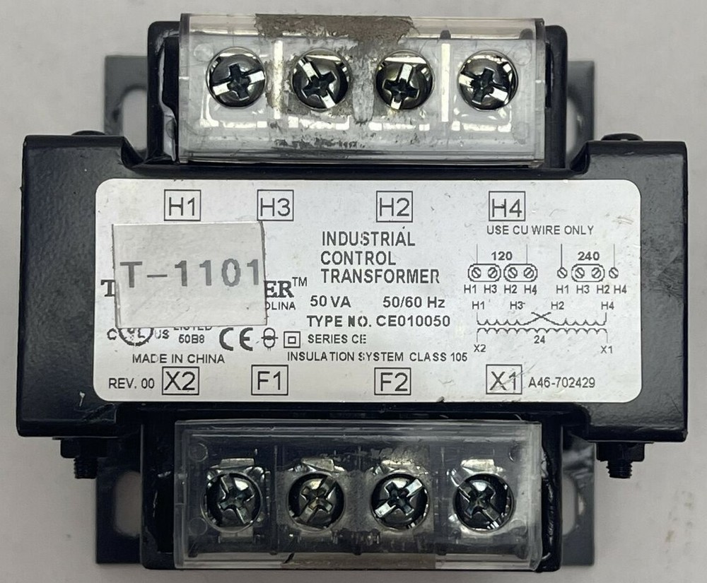 INDUSTRIAL CONTROL TRANSFORMER CE010050 50VA 50/60HZ