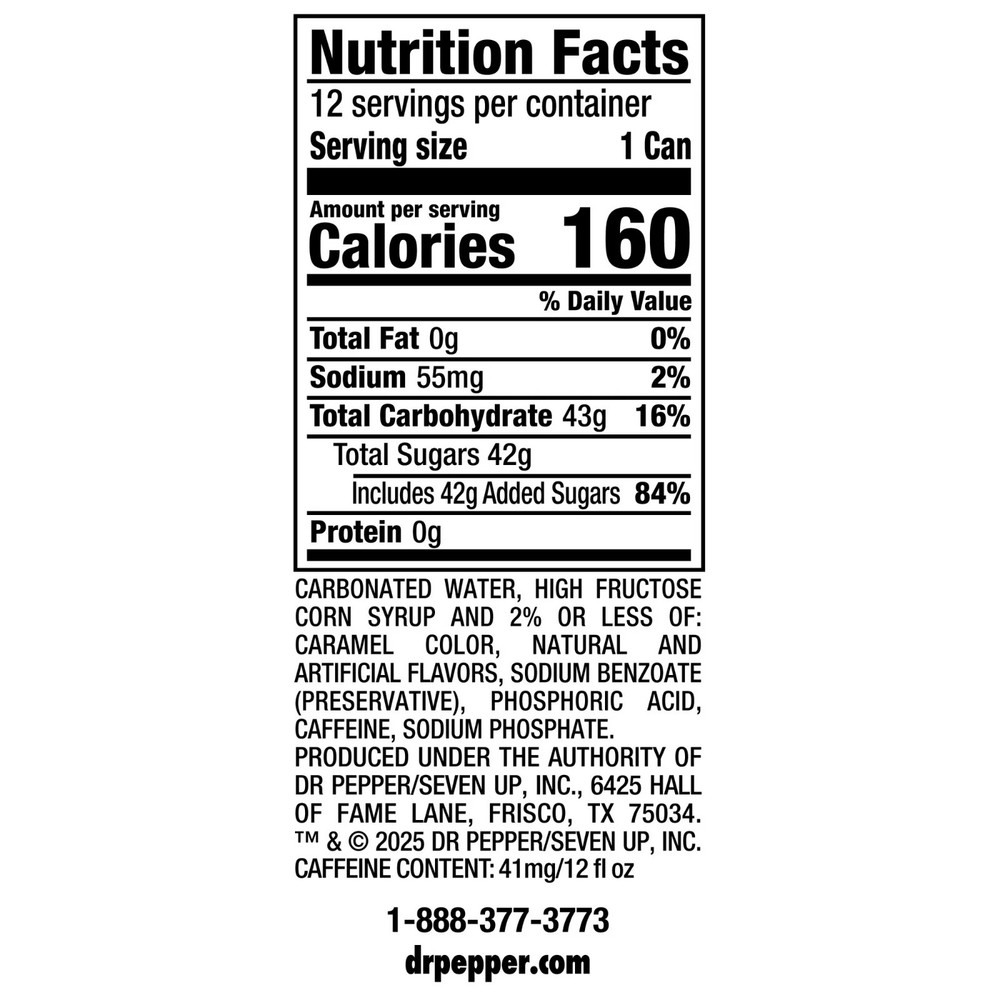 Dr Pepper Cherry Soda Pop, 12 fl oz, 12 Pack Cans