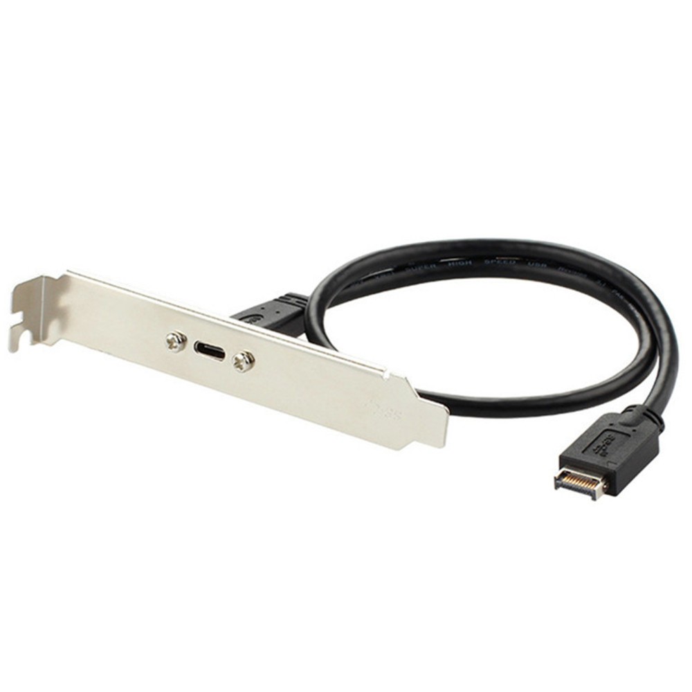 USB 3.1 Type E PCI-E to Type C Female Gen 2 Extension Cord Cable With Bracket