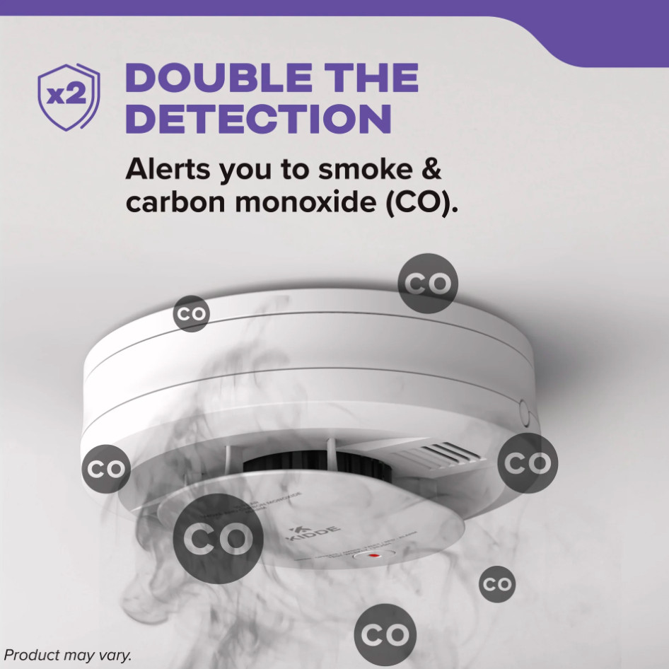 Kidde 30CUDR Combination Smoke & Carbon Monoxide Detector - AA Battery Powered