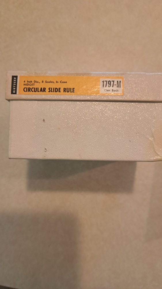 Dietzgen circular slide rule