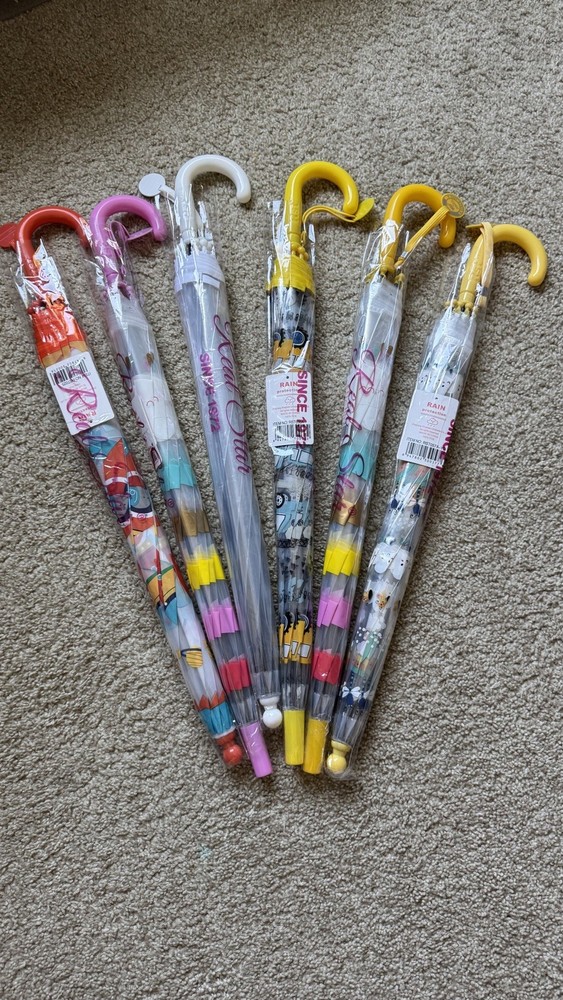 Transparent Umbrella “Space Rocket” – Fun Rocket & Planets Design, 70cm