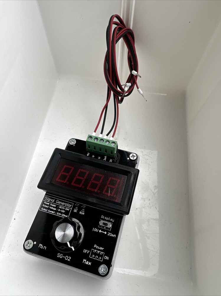 DROK Adjustable Current Voltage Analog Simulator 0-20mA Signal Generator DC