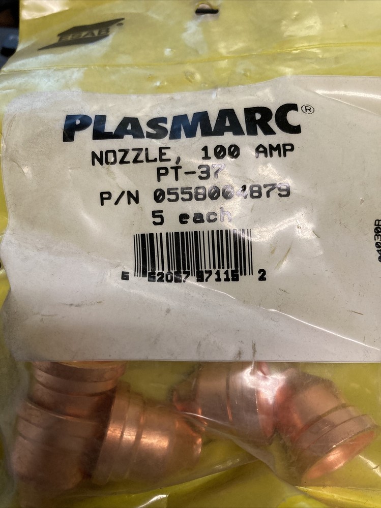 Esab 100 amp plasma nozzle 0558004879 5ea genuine OEM