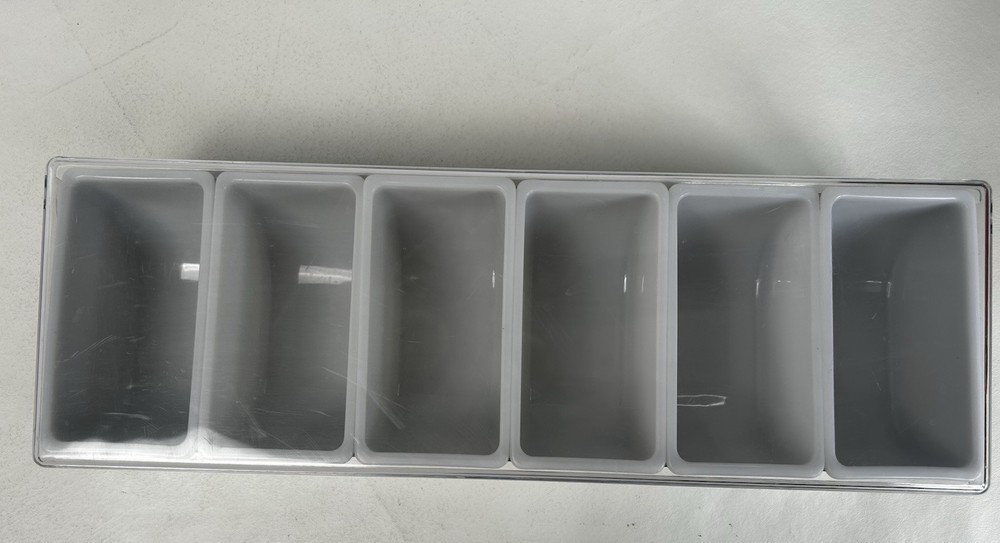Jose Cuervo Condiment Caddy Tray With Six Removable Plastic Compartments