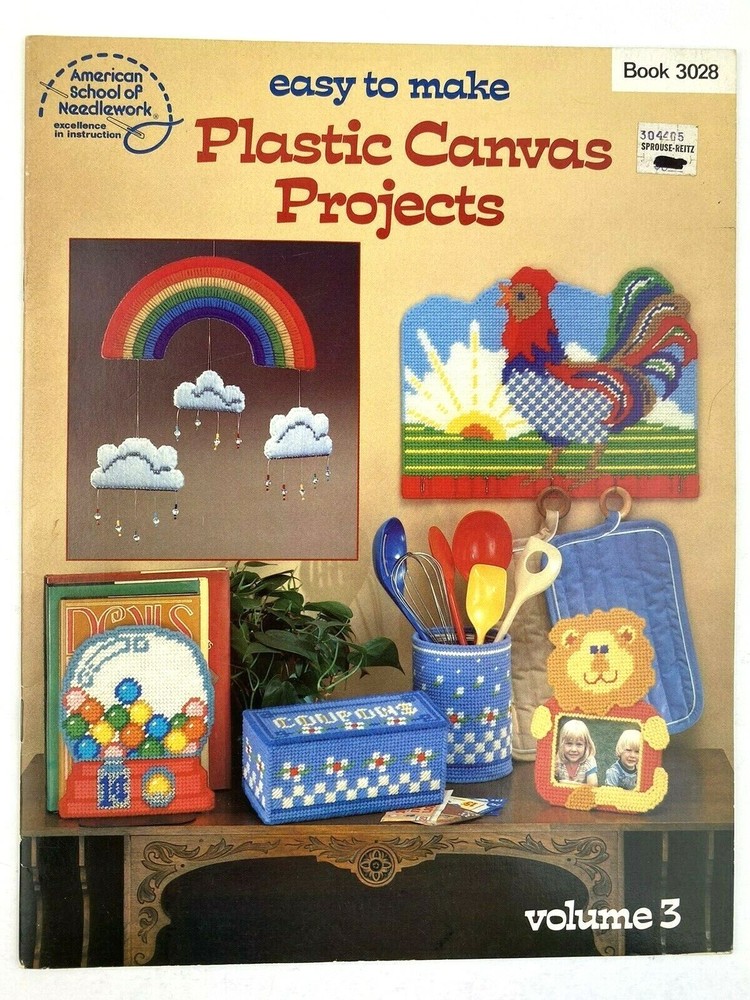 Easy To Make Plastic Canvas Projects Needlepoint Coasters Frames Volume 3 1983
