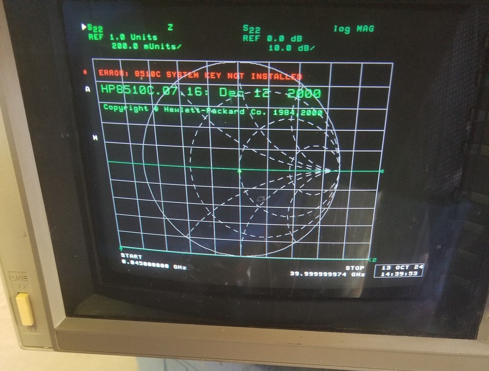 HP85101C Display/Processor for HP 8510C Vector Network Analyzer (VNA)