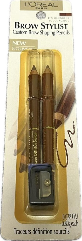 1 DUO PACK LOREAL CUSTOM BROW SHAPING PENCILS 0.028 OZ EA *SEE DESCRIPTION*