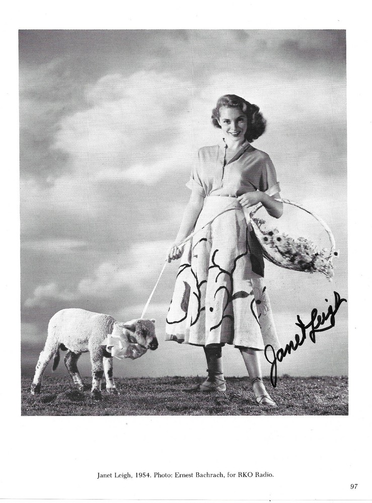 JANET LEIGH SIGNED PHOTO ORIGINAL AUTOGRAPH
