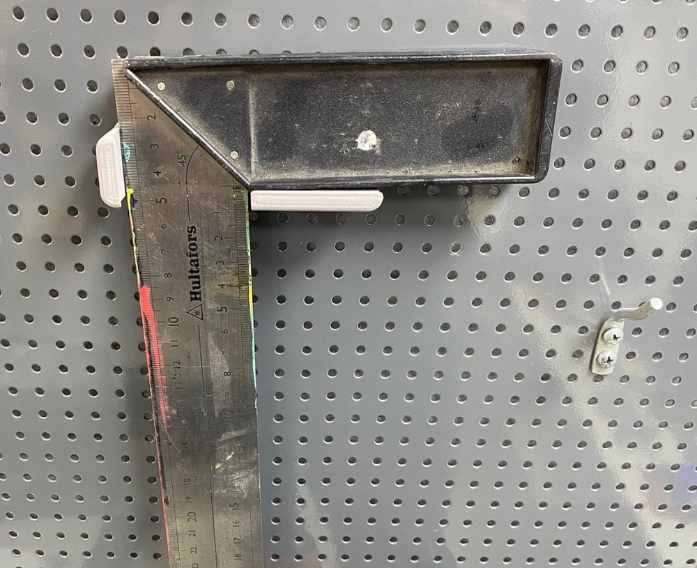 Engineer Square Holder for Pegboard - L Square Tool Organizer - Workshop Organiz