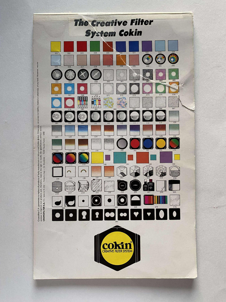 Cokin Creative Filter System booklet - The Guide to Cokin Filter 106 Acceptable
