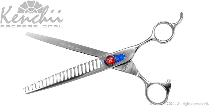 Kenchii Grooming Five Star Offset - 21-Tooth Blender / Texturizer 7.5" Length