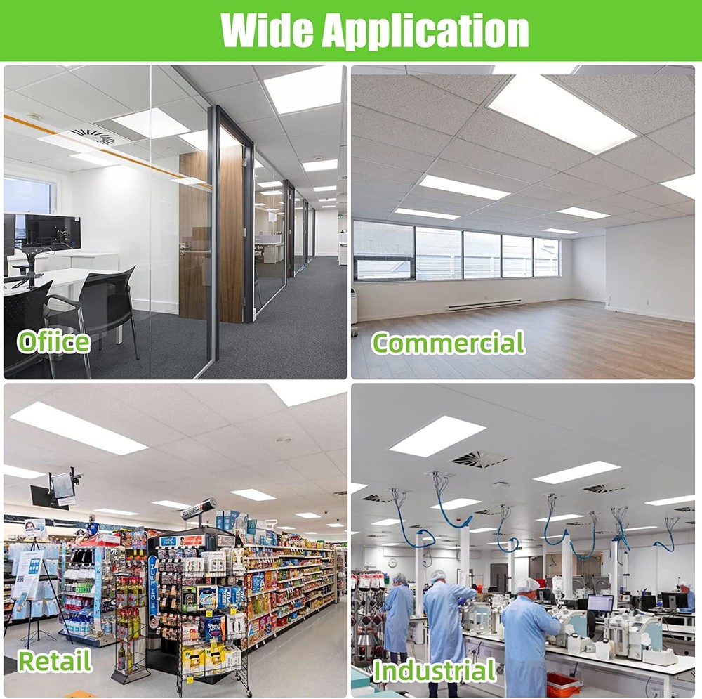 4PCS,2x4 Led Flat Panel Light,0-10V Dimmable,5000K Daylight White,75W