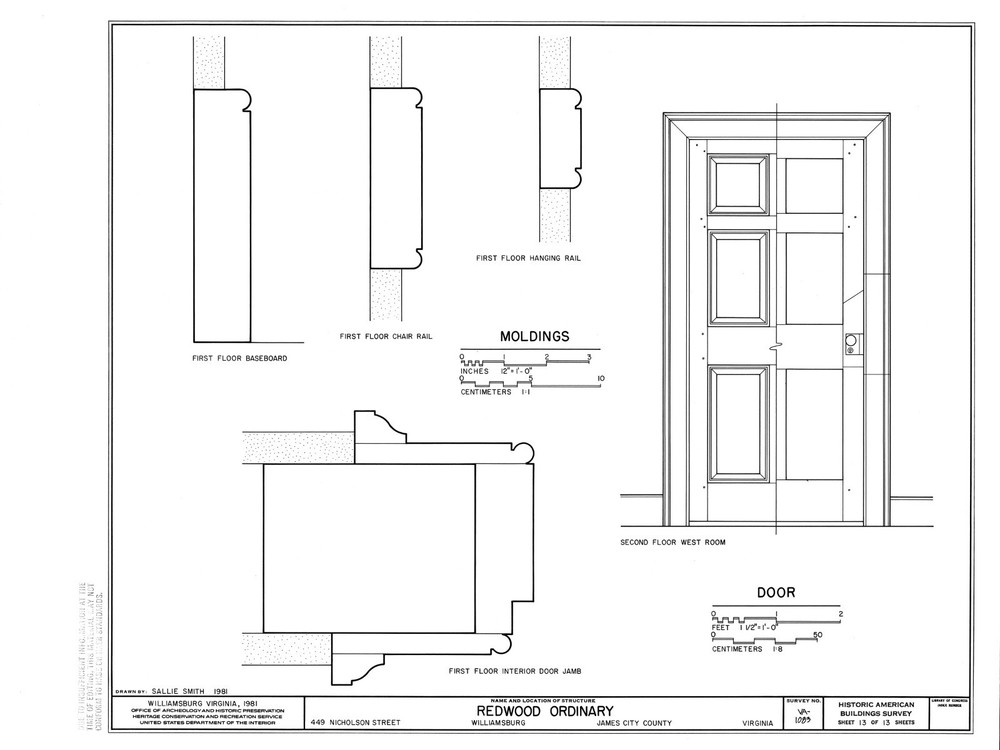 Colonial Williamsburg Timber Framed Cottage - Printed Architectural Plans