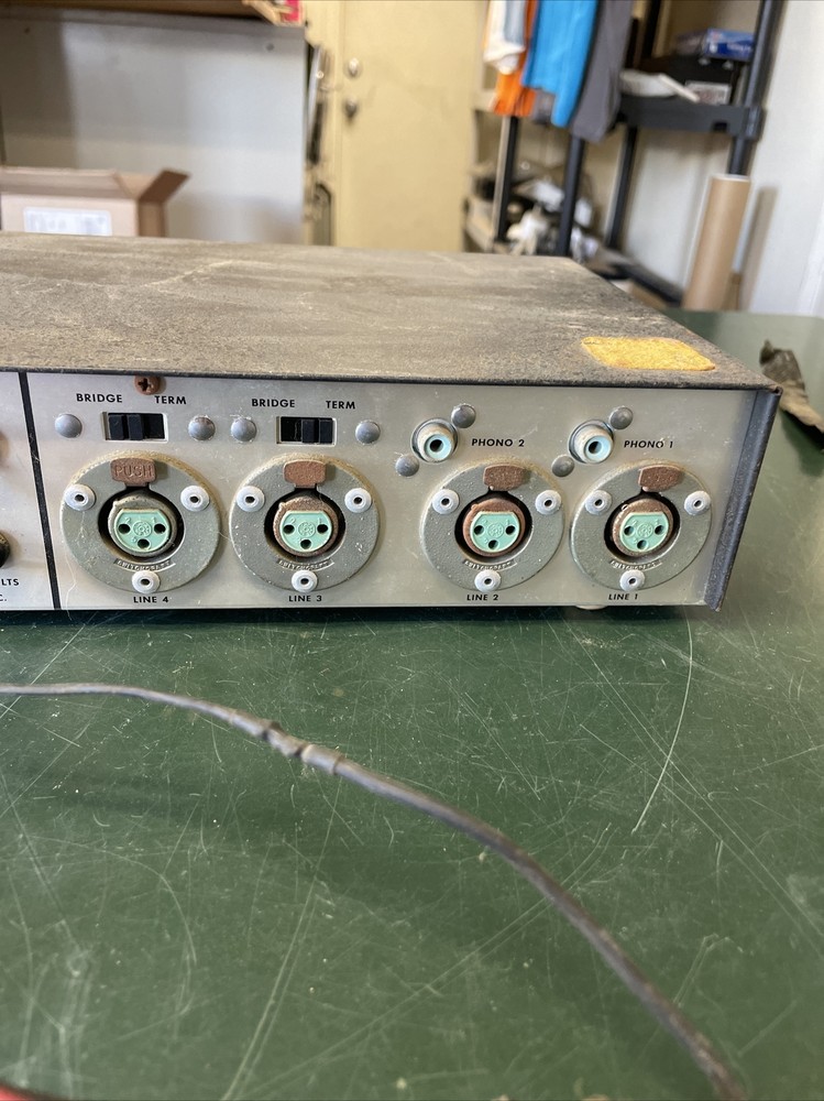 SHURE BROADCAST PRODUCTION MASTER MODEL M675 MICROPHONE MIXER UNTESTED