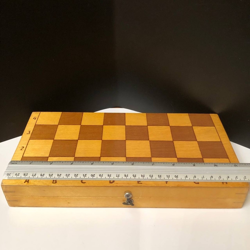 Vintage soviet Wood Chess 1960s