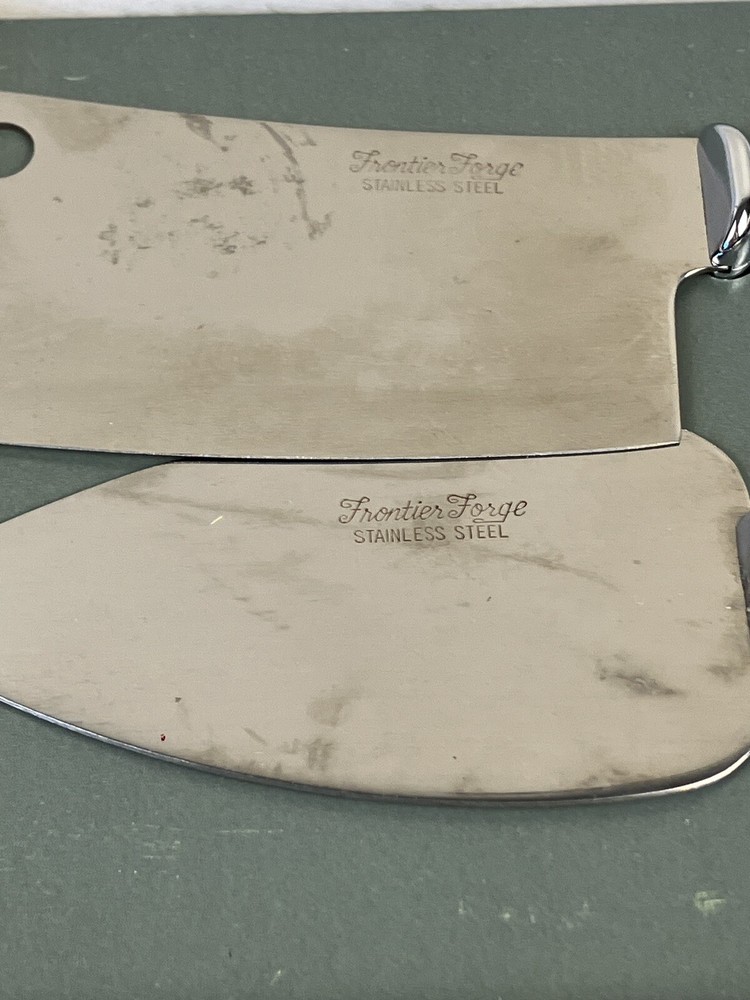 MCM Vintage Frontier Forge CHEESE IT! Cheese Serving Set Stainless Steel