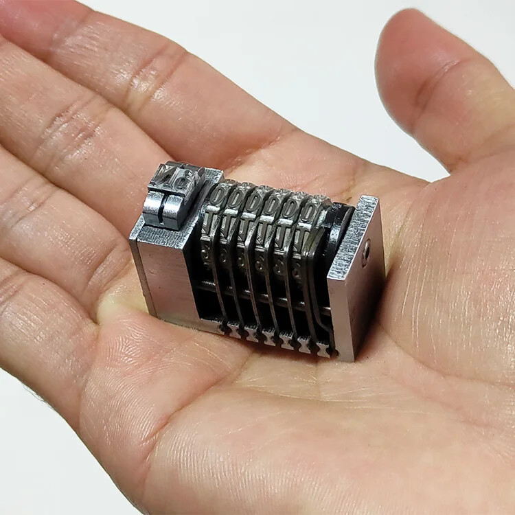 Mini Small 6 Digit Roman Backward Printing Machine 4X8 Printer Numbering Machine