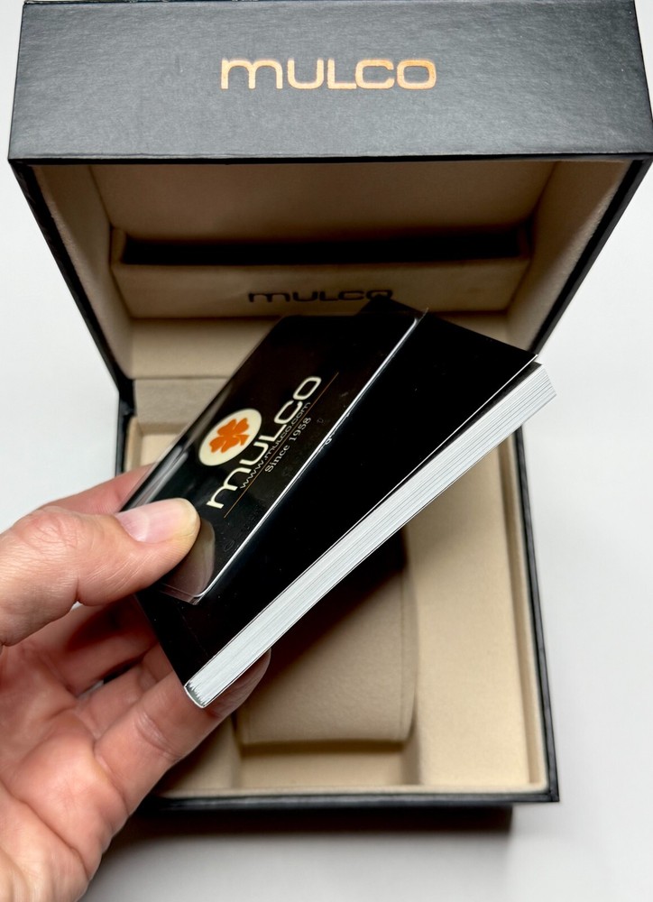 ✅ NEW AUTHENTIC MULCO WATCH EMPTY PRESENTATION DISPLAY STORAGE BOX