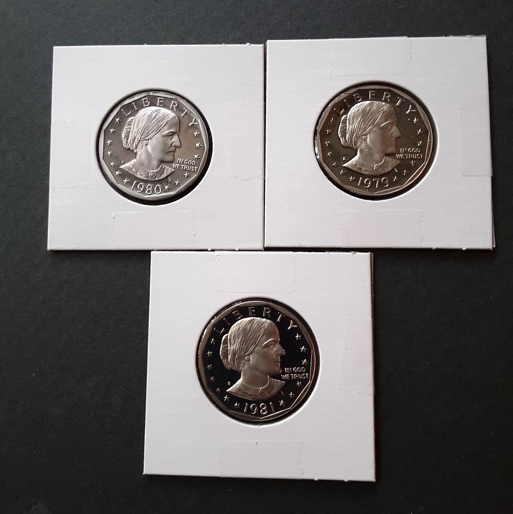 Susan B Anthony Proofs - 1979 - 1980 - 1981