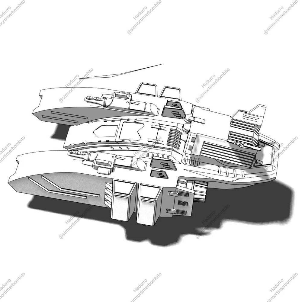 Hadurro x2 - Alternate Battletech Model - By Sir Mortimer Bombito